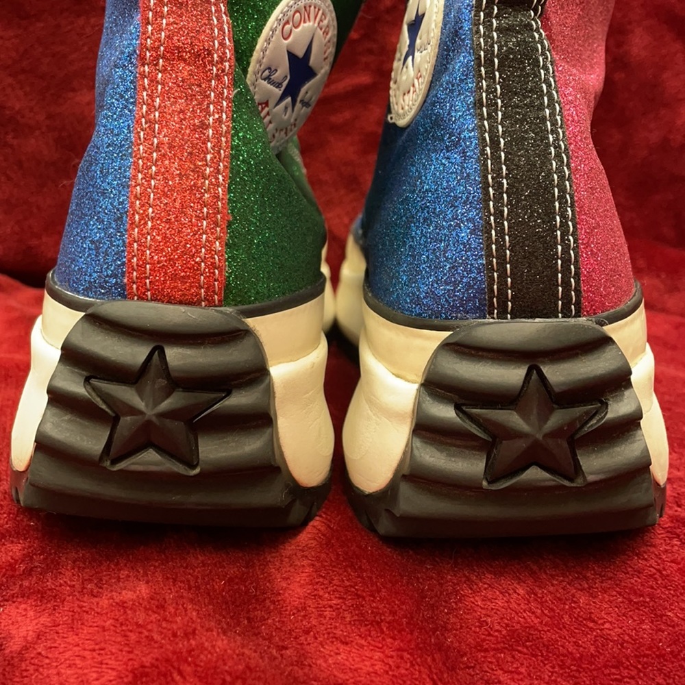 CONVERSE X JW ANDERSON RUN STAR HIKE PLATFORM GLITTER MULTICOLORED - Picture 2 of 16